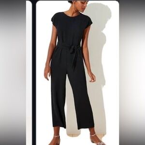 LOFT black short sleeve jumpsuit size 8